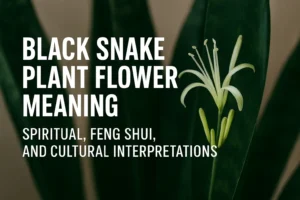 Featured image of Black Snake Plant Flower Meaning